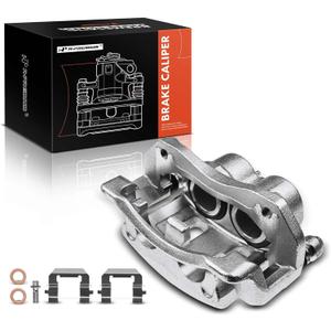 A-Premium Disc Brake Caliper Assembly with Bracket Compatible with Select Kia and Hyundai Models - Sedona 2006-2014, Entourage 2007-2008 - Front Right Passenger Side