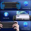 Wireless Phone Controller and Storage Case for iPhone/Android with Hall Joystick, LED, No Deadzone Mobile Gaming Controller Support Xbox Game Pass, Steam Link, GeForce Now, Call of Duty, Cloud Gamepad for iOS
