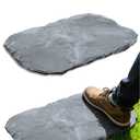 2 Pcs Natural Stepping Stones Outdoor, Irregular Garden Stepping Stones, 12''×16'' Walkway Paving Stones for Lawn, Yard and Patio Landscaping Decor