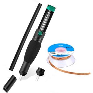 Solder Wick and Desoldering Pump, Spare nozzle, Solder Sucker, Desoldering Wick, Set of 1 Solder Braid Desoldering Vacuum Pump Solder Remover Tool