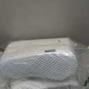 Memory Foam Bed Pillow for Sleeping, Ergonomic Cervical Contour Neck Support Orthopedic Pillow for Side Back Stomach Sleeper, Neck and Shoulder Pain (Blue)