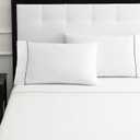 kate spade new york Dot King Sheet Set, 300 Thread Count and 100% Cotton, All Season 4 Piece Bedding Set, Machine Washable, White and Black
