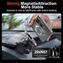 YONZEE Magnetic Phone Mount for Tesla Model Y Juniper 2024-2026 & Model 3 Highland, Dashboard Hidden Design, 360 Rotatable Car Holder, Stable Anti-Shake Mount, Does Not Block View, Easy to Install