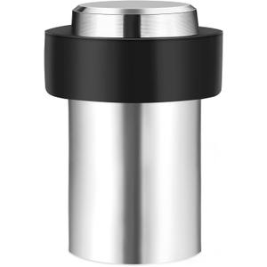 2PCS Stainless Steel Cylindrical Universal Door Stop, 1-3/4 Inch Brushed Finish Door Stopper with Rubber Bumper  Protects Walls from Door Knob Damage by TPOHH 2PCS Stainless Steel Cylindrical Universal Door Stop, 1-3/4 Inch Brushed Finish Door Stopper with Rubber Bumper  Protects Walls from Door Knob Damage by TPOHH