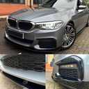 Front Bumper Lip Splitter Spoiler Fit for BMW 5 Series (G30 M Sport Only) M550i/ 530e/ 530i/ 540i 2017 2018 2019 2020 Painted Gloss Black Accessories Air Chin Body Kit