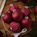 15 Pcs Christmas Satin Ornaments Balls 3.15 Inch Silk Christmas Tree Hanging Ornaments Luxury Xmas Tree Decorations Satin Xmas Bulbs for Winter Holiday Indoor Home Party Decorations (Burgundy)