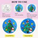 WangMoxi Magic Foam Texture Painting Kit,3D Drawing Canvas Sponge,Magic Puffy Paint,DIY Drawing Paper Pens for Everyone Art Supplies,Crafts for Kids (Square)