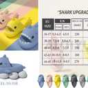 Shark Slides Thickness Upgrade Summer Cute Cartoon Shark Slippers for Women Men Non-Slip Open Toe Lightweight Sole Sandals Casual Unisex Beach Shoes (11-11.5 Women/9-9.5 Men, Pink)