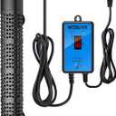 HiTauing Aquarium Heater, Upgraded 300W/500W Fish Tank Heater with Intelligent Leaving Water Automatically Stop Heating and Advanced Temperature Control System, Suitable for Saltwater and Freshwater (300W for 40-75 Gallon)