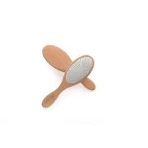 Luxury Detangling Hair Brush- Premium metal bristles for wet/dry use. Hair Extension and Wig safe-Safe for all Hair types- for Women, Men and Kids-gently massages the scalp for soft shiney hair. (copper)