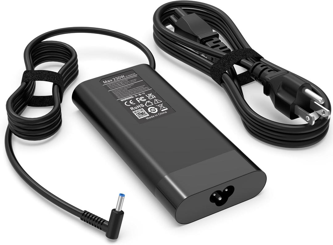 230W AC Charger Compatible with HP OMEN 16 15 17, Victus 16 15,ZBook Fury 18 16 G1i G9 G10 G11 m41303-001,m85389-001 Laptop Power Supply Cord