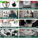 Nicdiet Mixing Bowls with Airtight Lids, Stainless Steel Mixing Bowl Set with 3 Metal Nesting Bowls, Colander & Grater, Non-Slip Bottoms, Size 1.5, 2.5, 5 QT, Great for Mixing & Serving, Black