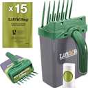 Neater Pet Brands Lift N Bag 2.0 Dog Pooper Scooper with Bag Attachment for Small to Large Dogs, New & Improved Design, 15 Refill Bags, Heavy Duty Dog Poop Scooper for Yard & Walks, One-Hand Use