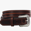 Ariat Men's Distressed Leather Western Belt Size 38