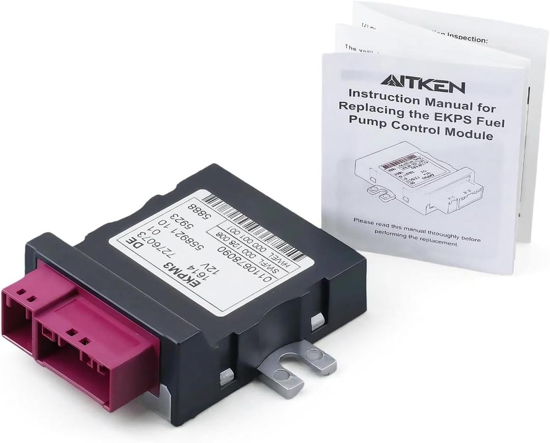 AITKEN Fuel Pump Control Module EKPM3 (No Coding Required) for BMW 1, 2, 3, 4, 5 Series (328I 335I 428I 435I 528I 530I), X3, X4, X5, X6, Z4  Replaces 16147276073, 16147229173.
