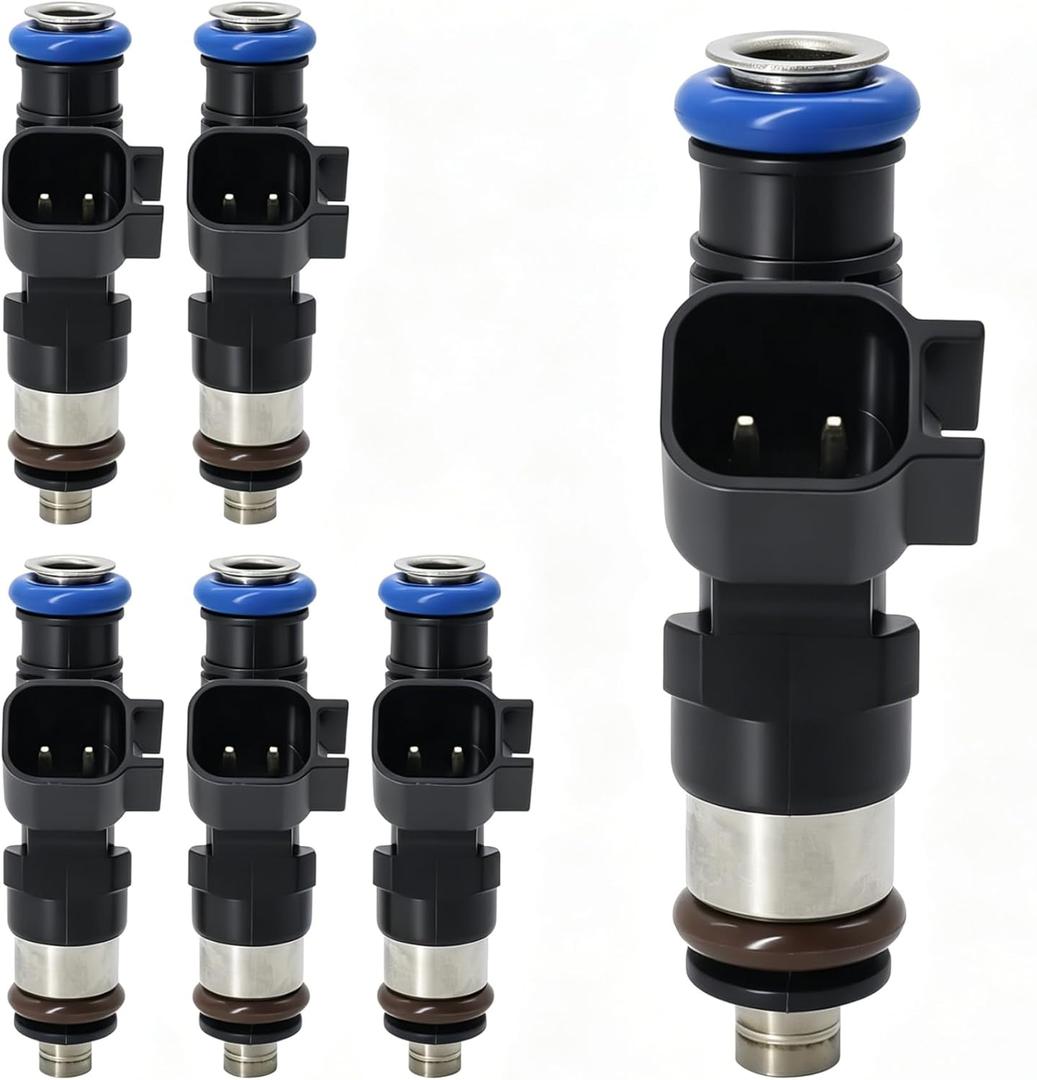 HiSport 0280158055 Fuel Injectors 6PCS Compatible with Ford Explorer Mustang Ranger,Replacement for Land Rover Mercury Mountaineer 4.0L V6 2005-2011