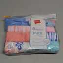 Hanes girls Organic Underwear, Brief & Hipster, Toddler & Girl Sizes, Pure Comfort Organic 100% Cotton Panties, 8-pack (Hipster - Pink Blue Solids & Patterns), 8