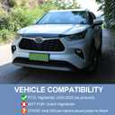 for Toyota Highlander 2020-2025 Front Hood Bug Deflector, Piano Black Front Hood Strip Hood Shield Protector Bug Guards for Highlander Hybrid 2021 2022 2023 2024 Accessories