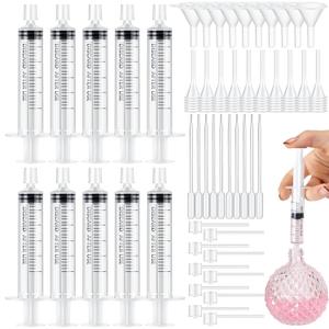 Geiserailie 50 Pcs Perfume Refill Pump Tools Perfume Dispenser Transfer Kit Include Funnels, Dispenser Pumps, Syringes, Droppers and Squeeze Droppers 10 Pcs Each for Liquid Small Atomizer Bottle