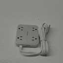 Surge Protector Flat Extension Cord 5Ft, TESSAN Flat Plug Power Strip with 4 Outlets 3 USB Ports (1 USB C), 900 Joules Protection, Multiple Wall Outlet Extender Suitable for Home Office Dorm, Grey