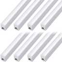 8 Pack LED Shop Light 4ft, 20W 2200lm 6500K (Super Bright White), T5 Integrated Fixture with Linkable Shop Light, Corded Electric with Built-in ON/Off Switch