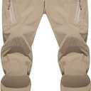 TACVASEN Men's Lightweight Hiking Tactical Pants Waterproof Quick Dry Cargo Work Rain Outdoor Pants 8 Pockets (Beige, XXXL)