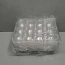 Gencywe (12 Pack x 20 Sets) Stackable Cupcake Carrier with 240 Pack Liners, Plastic Cupcake Boxes Holders for 12 Cupcakes, High Tall Dome Lid Cupcake Containers, Clear Disposable Cupcake Trays