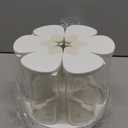 LivLab Mker 5-10 lbs Rice Dispenser - Rotating Cereal dispenser countertop for Pantry - Small Food Storage Containers with Lids, BPA-Free PET Grain Canister Sets 6 Grids, for Oats, Corn Flakes, flour