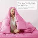 KUB Mattress Topper&Cooling Mattress Protector Bed Fitted Sheet Set, Deep Pocket&4 Elastic Bands, Triple Anti-Slip, Back Pain Relief, Breathable Soft 2 inch Mattress Pad Cover (Pink, Twin)