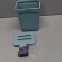 LALASTAR Compost Bin Kitchen, Small Compost Bin for Kitchen, Countertop Compost Bucket with Lid, Odorless Hanging Trash Can for RV/Office/Dog, Mini Food Waste Bin for Countertop, 3L/0.8 Gal, Blue