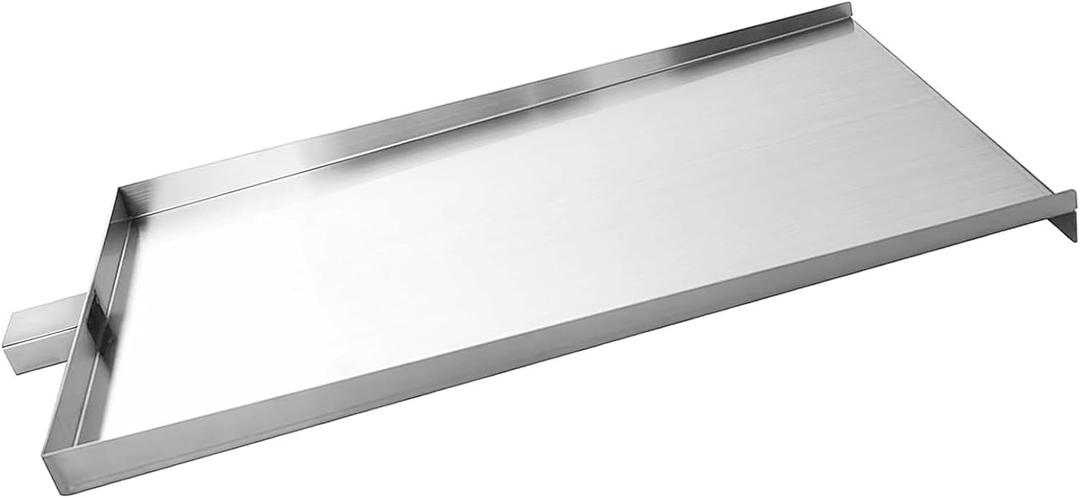SUB025 Drip Tray Replacement Parts for Traeger Tailgater 20 Drip Pan TFB30KLF TFB29PLB TFB29LZA BBQ055 TFB30LZAC Jr Elite Bronson 20 Grease Tray Stainless Steel Drip Plates Smoker Grill Accessories