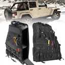 Roll Bar Storage Bag for 1997-2024 Jeep Wrangler JK TJ LJ & Unlimited JL 4 Door Multi-Pocket Cargo Bag for Jeep Wrangler Waterproof Hiking Camping Organizer Storage Bag for Travel - 2PCS