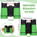 Yunsailing 9 Pack Kids Binoculars, Shockproof Compact Binoculars for Kids, Folding Outdoor Explorer Toy for Bird Watching, Camp, Scavenger Hunt, Classroom Activities, VBS, Party Favor(Colorful)