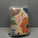 Floral Nursery 6ft Area Rugs Washable Print Boho Cute Carpet Non Slip Flower Low Pile for Living Room Kids Girls Playroom Bedroom Kitchen Office Farmhouse-Ivory/Yellow