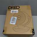 DREO Fan for Bedroom, Desk Air Circulator Fan with Remote, 11 Inch Table Fans for Whole Room, 65ft Powerful Airflow, 120 Vertical Manual +90 Oscillating, 4 Speeds, 8H Timer, 25dB Quiet Fan, Home
