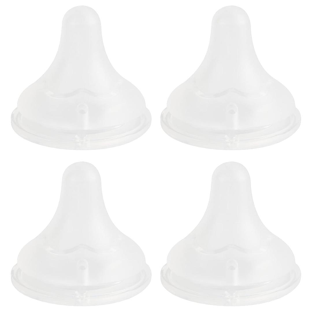 Silicone Nipple (S) for Spectra Baby Bottles, Slow Flow, 0m+, 4 Count
