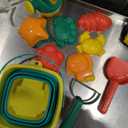 Beach Toys for Kids - Sand Toys Set Includes Collapsible Sand Bucket Shovel and Sand Rake Toy for Beach 12 PCS, Sandbox Toys Sandcastle Building Kit (A)