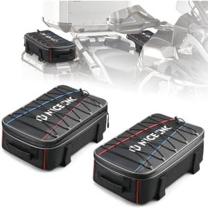 NICECNC Motorcycle Side Top Case Bag 20L Expandable, Motorcycle Luggage Tool Organizer Bags Compatible with BMW R1250GS R1200GS Adventure 2007-2013, R1200GS LC 2013-2017, F650 700 750 800 850GS, 2PCS