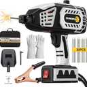 Portable Welding Machine 110V Handheld: Portable Hand Held Welder Machine with 20PCS Rods & IGBT Inverter 5 Variable Current Adjustment - SUNSIMIAO Electric ARC Welder Gun Fits for 3/32" Wire Rods