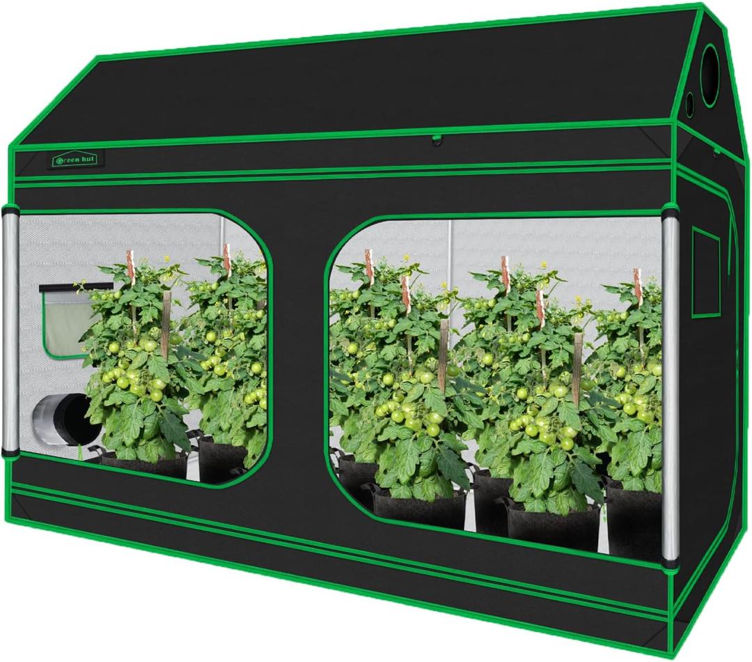 Green Hut 96"x48"x72" Roof Cube Grow Tent Plant Grow Tent