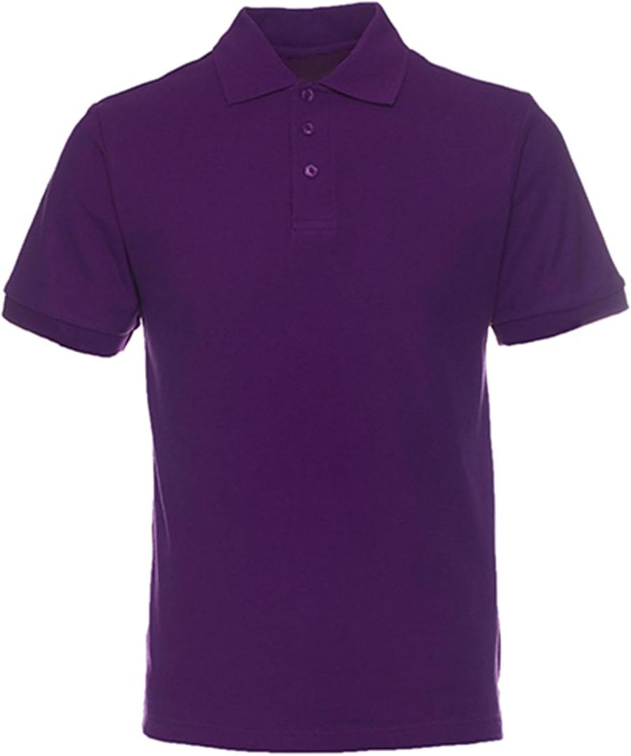 NeedBo Men's Classic Fit Short Sleeve Casual Solid Cotton Pique Polo Shirt XL