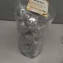 Sea Team Shatterproof Clear Plastic Christmas Ball Ornaments Decorative Xmas Balls Baubles Set with Stuffed Delicate Decorations (60mm/2.36 inch 30-Pack, Silver)