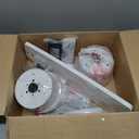 52 Inch Ceiling Fans with Lights,White Modern Flush Mount Ceiling Fans,Low Profile Ceiling Fan for Bedroom,Courtyards,Living Room,3CCT Dimmable,6-Speed Reversible,Noiseless&Quiet Motor,ETL Listed