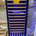 24 Inch Cooler Refrigerator Freestanding, Large Tall Built-in 154-Bottles Fridge, Large Capacity Cellar For Collection, (24"- 13.8 Cu. Ft.- Single Zone Cooler-Silver)