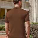 Vssjavun Men's Mock Neck Shirt Short Sleeve Turtleneck T-Shirt Slim Fit Pullover Casual Basic Tee