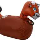 Waddle Hip Hoppers Bouncy Hopper Inflatable Hopping Animal Bouncer, Supports Up to 250 Pounds, Ages 5 and Up (Brown Bull)