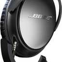 Upgraded aptX Wireless Bluetooth Adapter for Bose QuietComfort 25 QC 25Headphones with Mic/Volume Control, Black