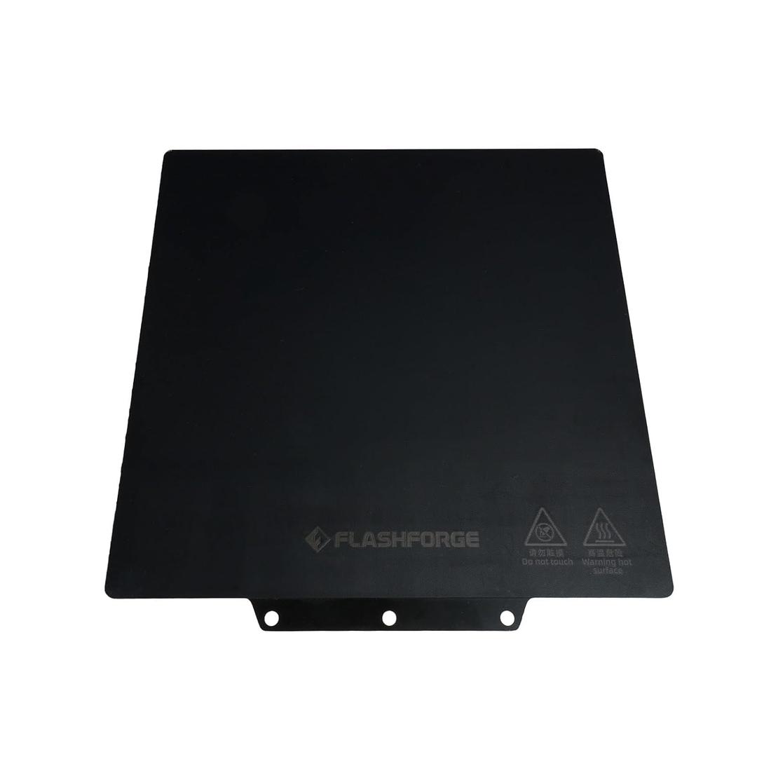 FLASHFORGE Adventurer 5M Series Smooth PEI Platform, Tool-Free Model Removal, Automatic Separation After Cooling, Glue-Free Printing for PLA and TPU Filament