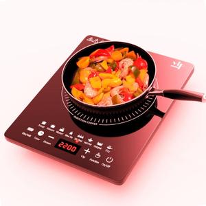 Portable Induction Cooktop, Countertop Burner with Multi-Function, 2200w Electric Stove with Easy Clean Glass, 8 Modes Sensor Touch Cooker (QY3)