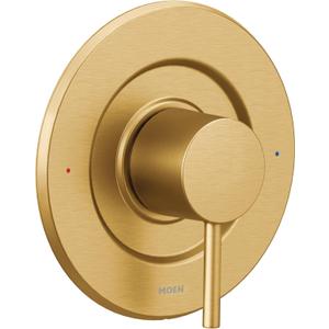Moen Align Brushed Gold Pressure Balancing Single Shower Lever Handle, Posi-Temp Valve Required, T2191BG